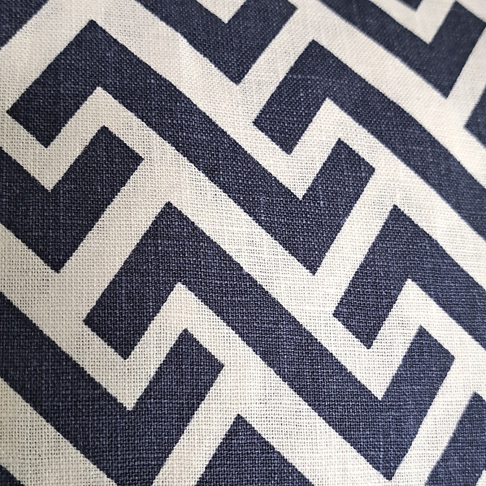 Women's Blue & White Linen Beach Pants Wide-leg Tie Waist Sizes S,M,L - Picture 7 of 7